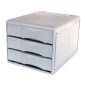 Metro Multi Drawer 3438 B4 3 Drawer Light Grey 234387