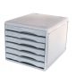 Metro Multi Drawer 3439 B4 6 Drawer Light Grey 234397