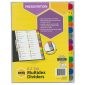 Marbig Multidex Dividers A4 A-Z Tab White