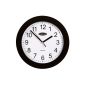 Carven Wall Clock 250MM Plastic Frame Black