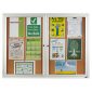 Quartet Enclosed Board Cork 900X1200MM 2 Door