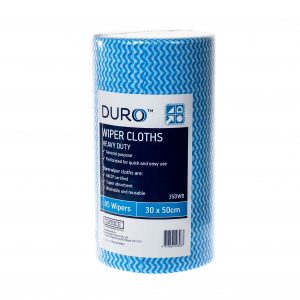Duro Heavy Duty Rolls 45M Perforated Blue