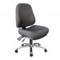 Atlas Medium Back Clerical Chair Ergo Black Fabric