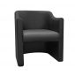 T4 Single Lounge In Black PU