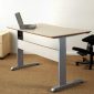 Conset 501-15 Electric Desk Silver Frame Beech Top 1200X800MM