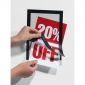 Durable Magaframe Sign Holder A5 Adhesive Back Black