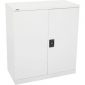 Go Stationery Cupboard H1015 X W910 X D450MM Silver Grey