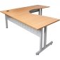 Rapid Span Corner Workstation W1500 X D1500 X H700MM Beech Top