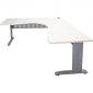 Rapid Span Corner Workstation W1800 X D1500 X H700MM White/Silver