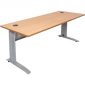 Rapid Span Desk W1500 X H750MM Beech Top Silver