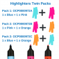 Dollar Dazzler: Highlighters Twin Pack - Blue & Orange