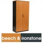 Logan Cupboard Full Door H1800XW900 Beech Ironstone